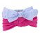 Kit 2 Faixas de Cabelo Infantil Carter’s – Listrada Azul e Rosa Pink - Imagem 1