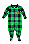 Pijama/Macacão de inverno Carter's (Plush/ Fleece) - Xadrez/ Verde - Imagem 2