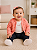 Conjunto Carter's Menina 3 Peças Original – Casaco Matelassê, Body e Calça - Imagem 1