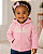 Moletom OshKosh Flanelado, com zíper - Rosa/ Rosa - Imagem 1