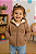 Casaco Infantil OshKosh Original com Capuz – Forro totalmente Peluciado - Marrom - Imagem 1
