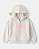 Moletom OshKosh Flanelado, com zíper - Creme/ Rosa - Imagem 2
