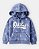 Moletom OshKosh Flanelado, com zíper - Azul/ Branco - Imagem 2