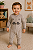 Pijama Macacão Carter's DreamPlush Sem Pezinho Original - Cinza - Imagem 1