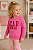 Agasalho Infantil GAP de Moletom Flanelado com Brilho e Gola Redonda - Rosa/ Vermelho - Imagem 2