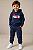 Conjunto Infantil Puma de Moletom Preto – Agasalho e Calça - Azul Marinho - Imagem 1