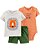 ​Conjunto Carter's - Camisa gola polo, body e short - Leão - Imagem 1