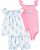 Conjunto Carter’s 3 Peças – Body + Blusa + Short com Elástico nas Pernas - Ice cream - Imagem 1