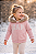 Agasalho Infantil GAP de Moletom Sherpa com Capuz, Zíper e Bolso Canguru - Rosa - Imagem 1