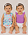 Conjunto Carter’s 3 Peças – Body + Blusa + Short com Elástico nas Pernas - Flores - Imagem 2