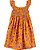 Vestido Infantil Carter’s de Verão em Alcinha, Algodão Fresquinho - Laranja / Floral - Imagem 2