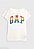 Camiseta Gap, manga curta, em algodão - Logo colorido - Imagem 1