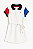 Vestido Tommy Hilfiger, gola polo - Mangas coloridas - Imagem 1