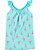 Blusinha OshKosh de alcinhas flutuantes, em algodão - Flamingos - Imagem 1