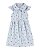 Vestido Evasê Carter´s Listrado Floral - Branco - Imagem 1
