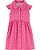 Vestido Evasê Carter´s Listrado Floral - Rosa - Imagem 1