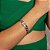 Pulseira de corrente banho em rodio branco - Imagem 2