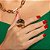 Anel dourado liso banho em ouro 18k - Imagem 3