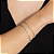 Pulseira de corrente de zirconia banho em ouro 18k - Imagem 3