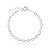 Pulseira de zirconia banho em rodio branco - Imagem 1