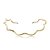 Colar de aro dourado banho em ouro 18k - Imagem 1