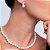 Brinco de perola com zirconia cristal banho em rodio branco - Imagem 2