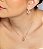 Colar dourado de zirconia banho em ouro 18k - Imagem 2