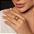 Trio de aneis cravejado de zirconia cristal banho em ouro 18k - Imagem 2