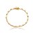 Pulseira dourado de zirconia banho em ouro 18k - Imagem 1
