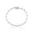 Pulseira de zirconia banho em rodio branco - Imagem 1