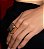 Anel dourado liso banho em ouro 18k - Imagem 2