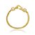 Pulseira de corrente dourado banho em ouro 18k - Imagem 1