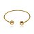 Bracelete dourado liso banho em ouro 18k - Imagem 1