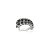 Brinco piercing fake de zirconia banho em rodio branco - Imagem 1