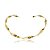 Colar de aro dourado banho em ouro 18k - Imagem 1