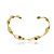 Colar de aro dourado banho em ouro 18k - Imagem 1