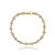Bracelete de zirconia banho em ouro 18k - Imagem 1