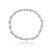 Bracelete de zirconia banho em rodio branco - Imagem 1