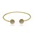 Bracelete dourado de zirconia banho em ouro 18k - Imagem 1