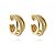 Brinco de argola dourado banho em ouro 18k - Imagem 1