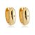 Brinco de argola dourado banho em ouro 18k - Imagem 1