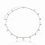 Colar choker de zirconia banho em rodio branco - Imagem 1