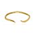 Bracelete dourado liso banho em ouro 18k - Imagem 1
