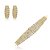 Conjunto de brinco e pulseira luxo banho em ouro 18k - Imagem 1