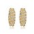 Conjunto de brinco e pulseira luxo banho em ouro 18k - Imagem 4