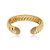 Bracelete dourado com zirconia banho em ouro 18k - Imagem 1