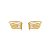 Brinco piercing fake de zirconia banho em ouro 18k - Imagem 1