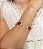 Bracelete dourado com zirconia banho em ouro 18k - Imagem 2