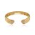Bracelete dourado com zirconia banho em ouro 18k - Imagem 1
