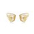 Brinco piercing fake de zirconia banho em ouro 18k - Imagem 1